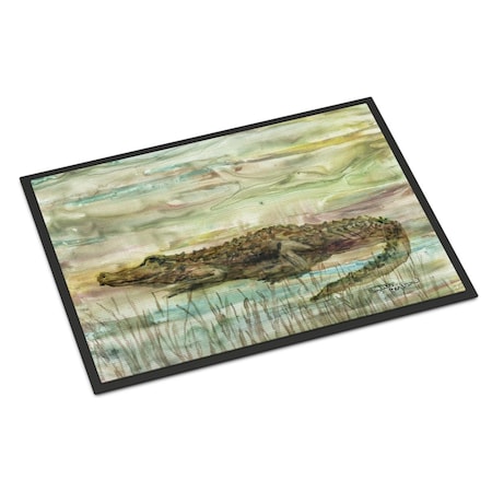 Carolines Treasures 18 x 27 in. Alligator Sunset Indoor or Outdoor Mat SC2016MAT